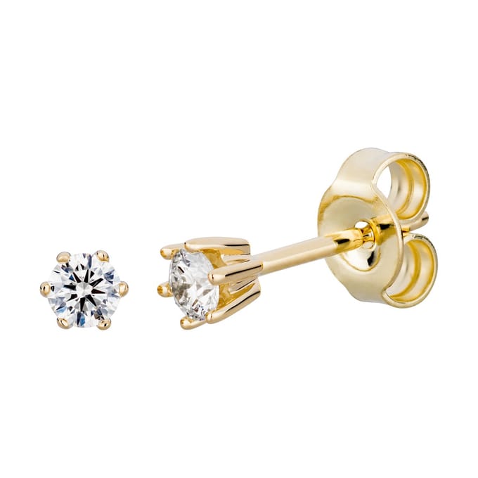 Orolino Ohrringe Gold 585 mit 2x Brillant zus. 0,20 ct.