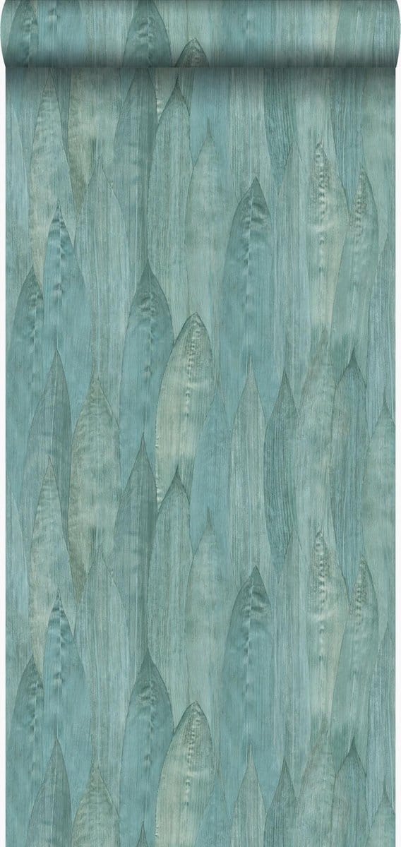 Origin Wallcoverings behang bladeren lagunegroen - 53 cm x 10.05 m - 347369