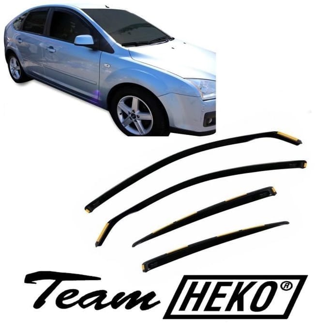 J&;J AUTOMOTIVE | Heko Wind deflectors Voor Ford Focus 2 5D. Berlina 2004-2010