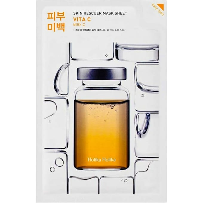 Holika Holika - Skin Rescue Mask Sheet - Lightening Canvas Mask With Vitamin C