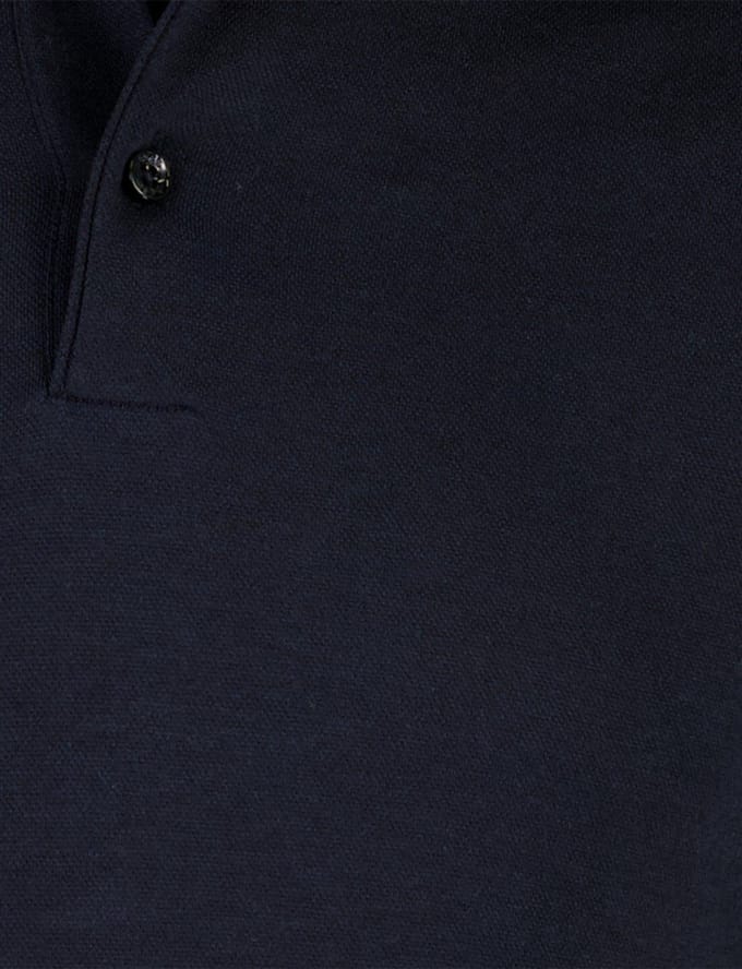 Poloshirt BOSS Black nay normale fit 3 knoops