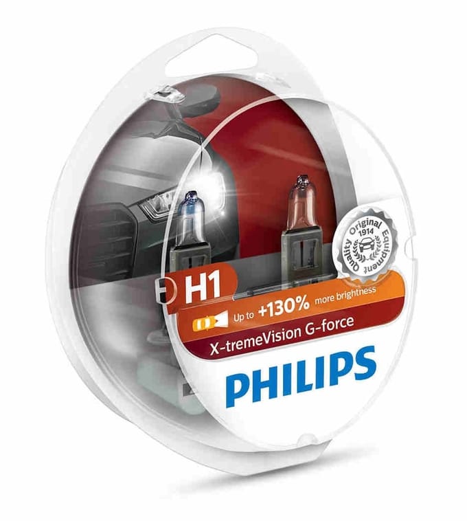 Philips Autolampen H1 X-tremevision G-force 12v/55w Wit 2 Stuks