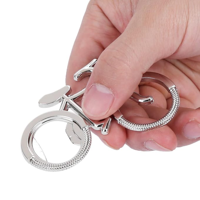 Metalen Fiets Bierflesopener Huwelijksbedankjes Feestcadeau white