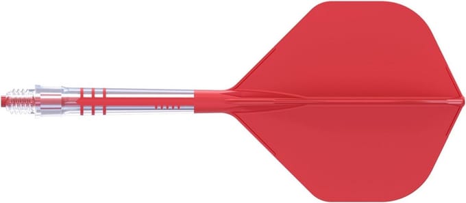 Geïntegreerde Dartpijlenschachten met Flights - Carbon Versterkt (Set van 3)