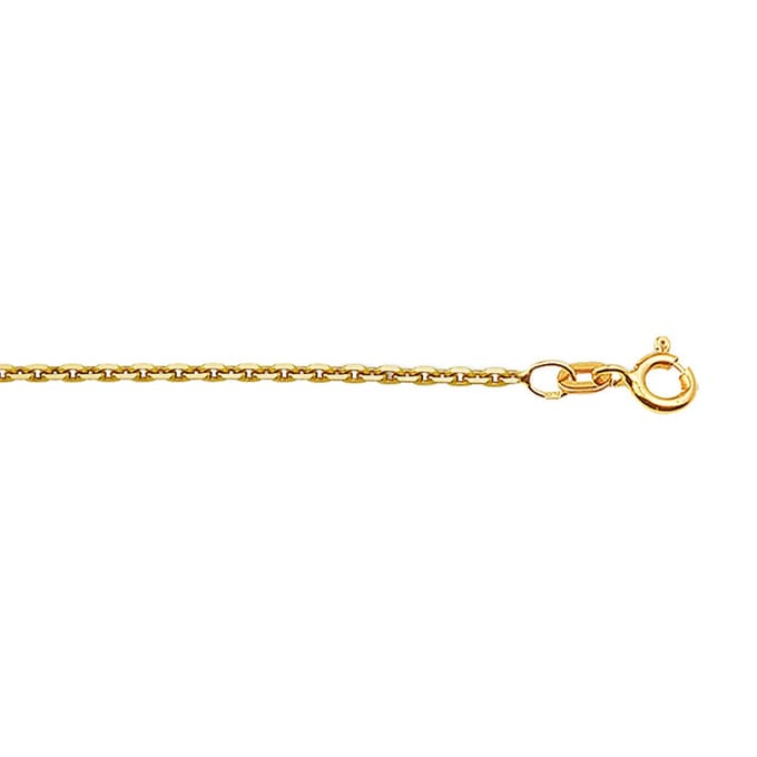 Doublé 10/000 Collier anker gediamanteerd 1 3101029