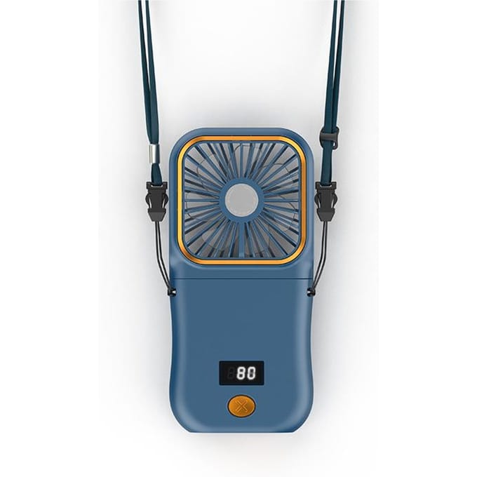 Hangende Nekventilatoren Mini Draagbaar Opvouwbaar USB Opladen Powerbank Draagbare Handheld Desktop Multifunctionele Ventilator