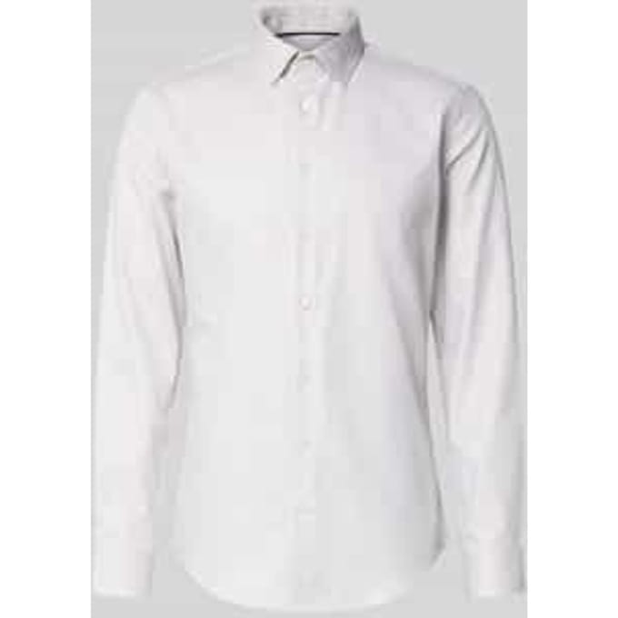 slim fit zakelijk hemd met kentkraag
