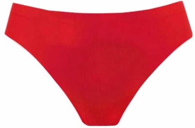 J&C dames string naadloos - Invisible string - Onzichtbaar - Schijnt niet door - Ondergoed - Rood / M