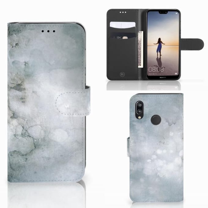 Hoesje Samsung Galaxy A30 Painting Grey