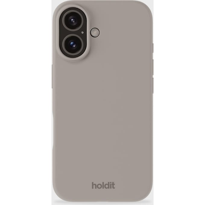 Holdit Silicone Case geschikt voor Apple iPhone 16 - Taupe