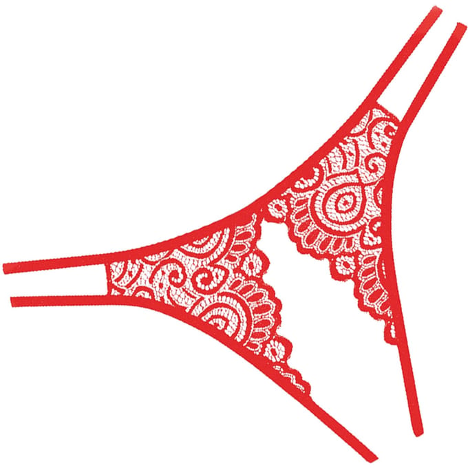Adore Lovestruck Slip met open Kruis - Rood
