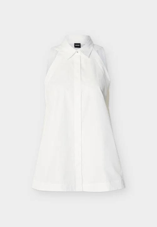 relaxed fit overhemdblouse van puur katoen model 'BECOLA'