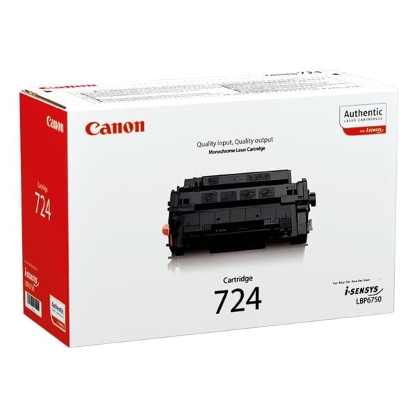 Canon CRG 724 / 3481B002 Zwart - Lasertoner Zwart