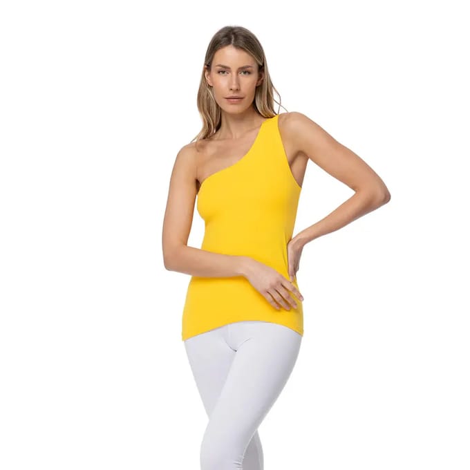 Asymmetrische tanktop voor dames Yogaessential Shakti