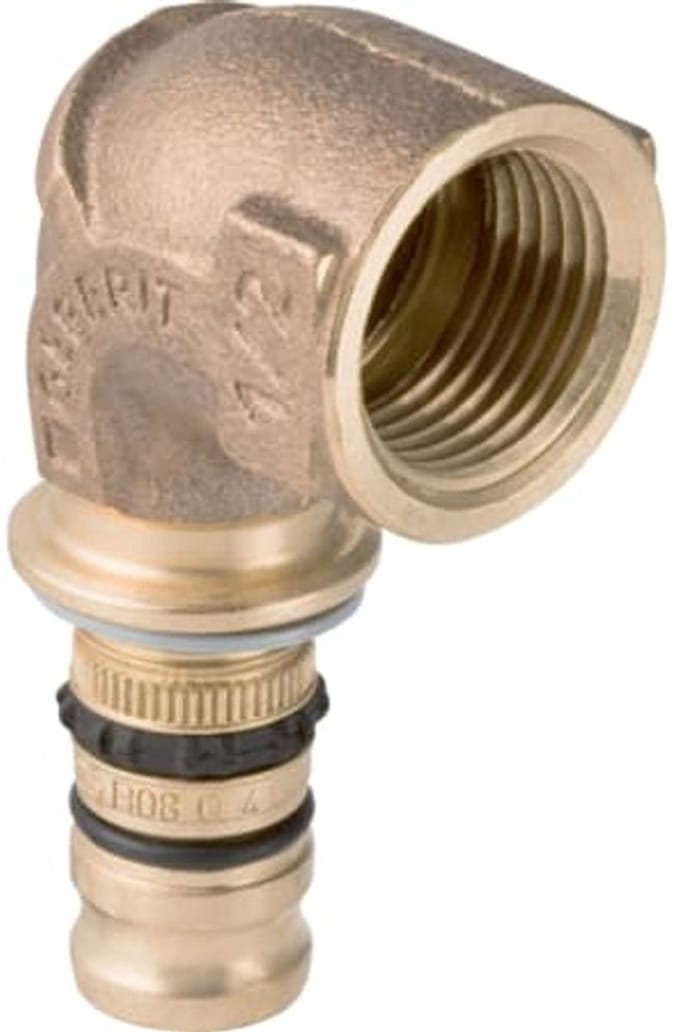 Geberit mepla bend adapter 90° with female thread: d=16mm r