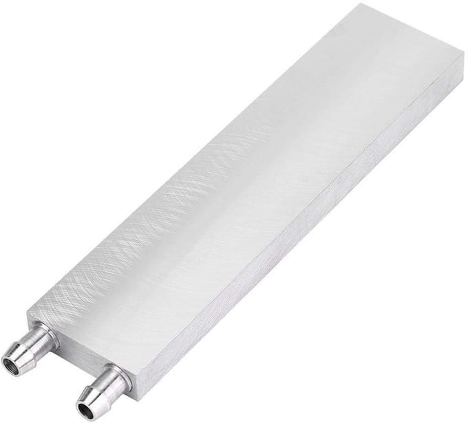 Aluminium Waterkoelingsblok voor Laptop en PC Koelsystemen - 40x160x12 mm
