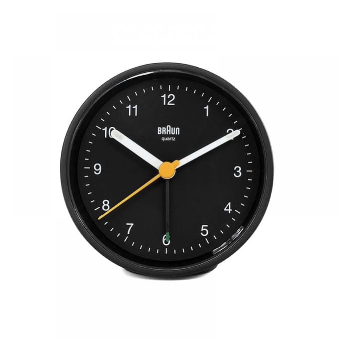 Braun BC12B - Wekker - Analoog - Stil uurwerk - Zwart