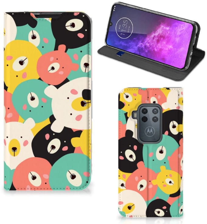 Motorola One Zoom Magnet Case Bears