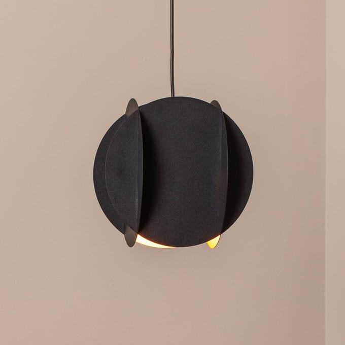 Opviq Hanglamp Corner, zwart, 25 x 25 cm, metaal, E27
