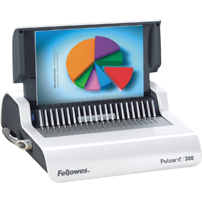 Fellowes inbindmachine Pulsar-e elekrisch plastic bindrug, 300 vel