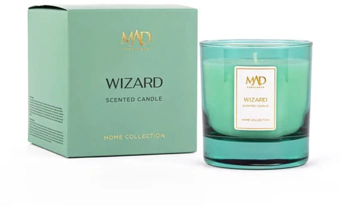 Mad Parfumeur Wizard Geurkaars 200 Gram - Geurkaarsen – Magische Fruit & Bloemengeur