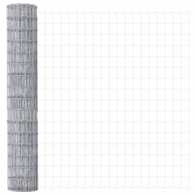 vidaXL - Euro - Hek - 1,6 - x - 10 - m - PVC-gelaagd - ijzer