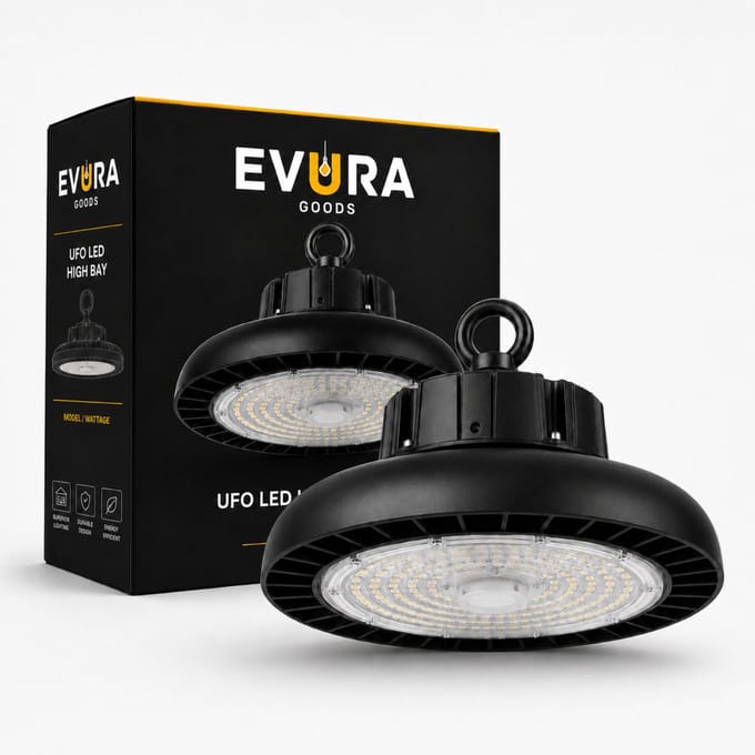 Evura Goods UFO LED High Bay - 200W - 6000K - IP65 - Dimbaar - 36000 lumen