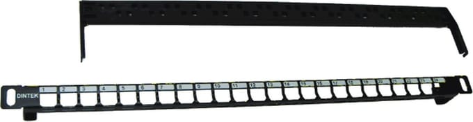 DINTEK - Patch panel - 0.5U - Unshielded - 24 poorts - CAT6A - 1406-00031
