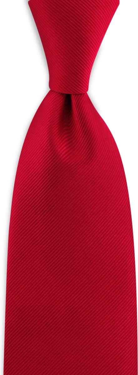 JB Collection - Stropdassen - stropdas zijde rood repp - rood