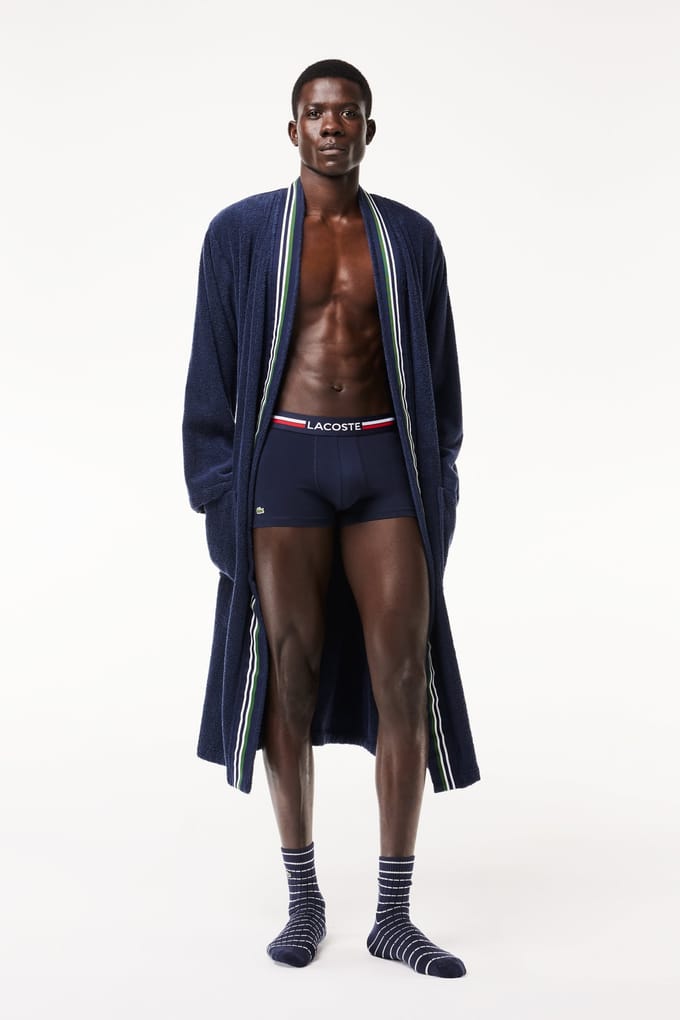 Lacoste Iconic Heren Boxershorts 3-Pack Rood/Blauw/Grijs - Maat  M