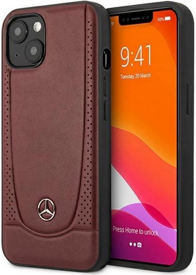 Mercedes-Benz New Urban Back Case - Geschikt voor Apple iPhone 13 Mini (5.4") - Rood