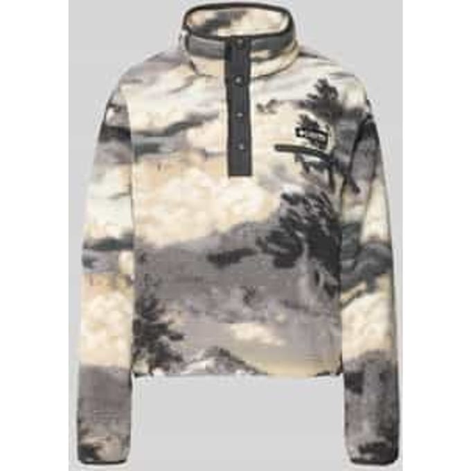 Columbia  Fleece Jack HELVETIA II PRINTED CROPPED HALF SNAP FLEECE
