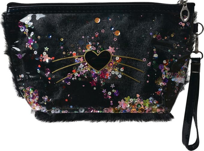 Juleeze Toilettas Dames Hart 23x13 cm Zwart Polyurethaan