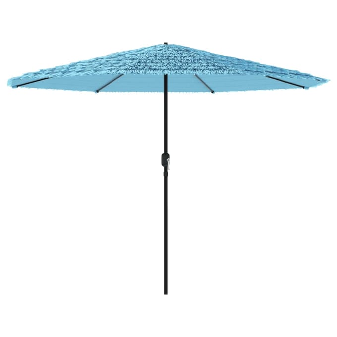 vidaXL - Parasol - met - stalen - paal - 324x324x247 - cm - blauw