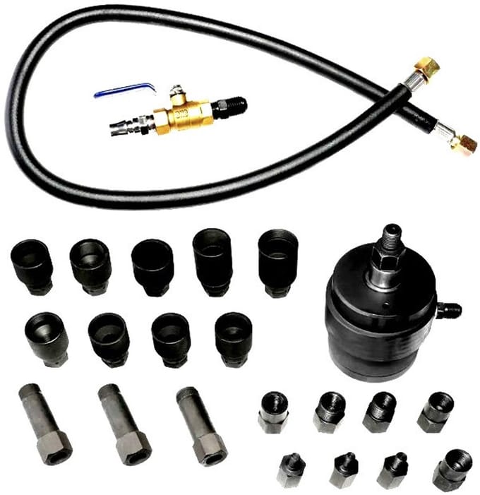 AMD TOOLS - 23-delig Set - Pneumatische Injector Trekker - Common Rail Compatibel - Met Adapters