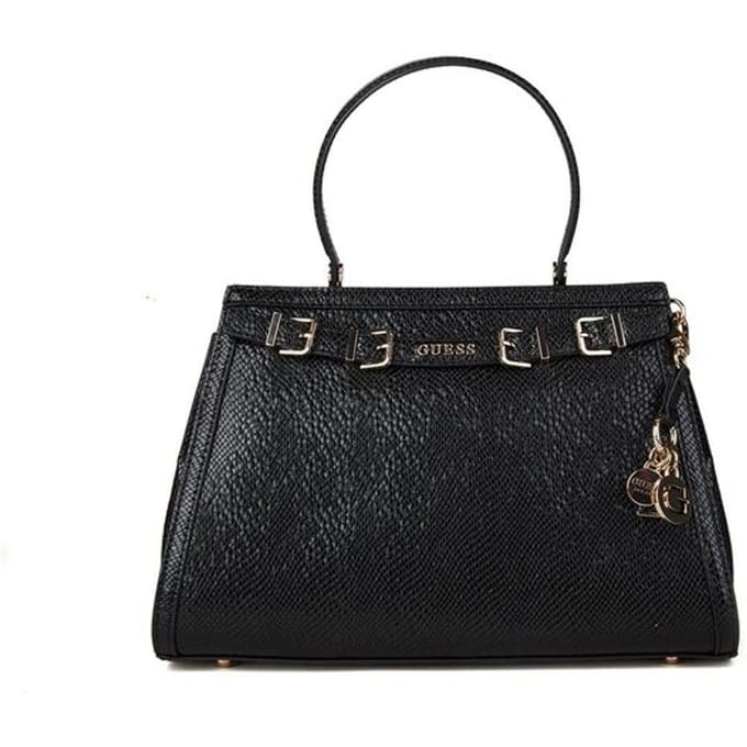 GUESS schoudertas handtas Dovie Satchel Black zwart
