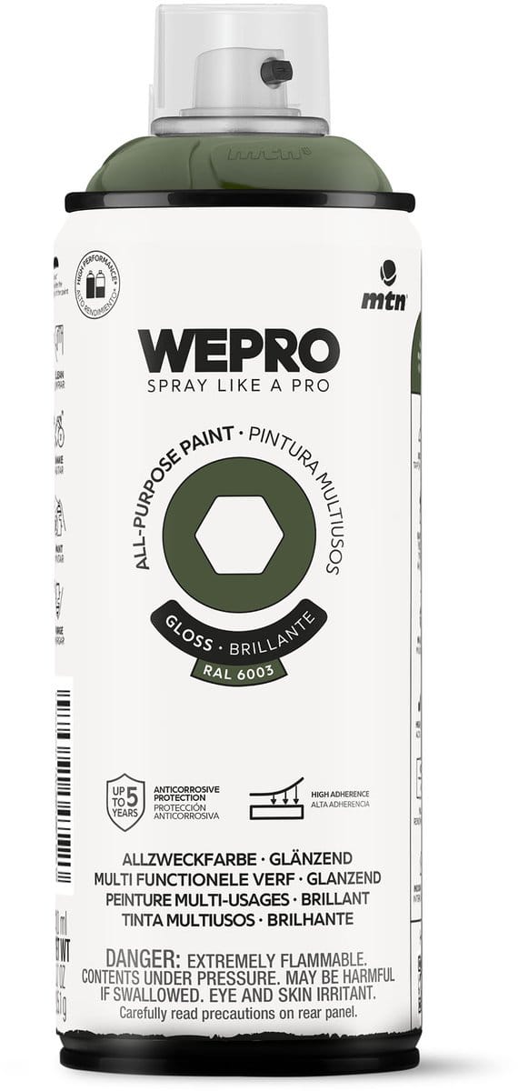 Spuitbus Ral 6003 Glans MTN WEPRO ALL-PURPOSE PAINT 400ML