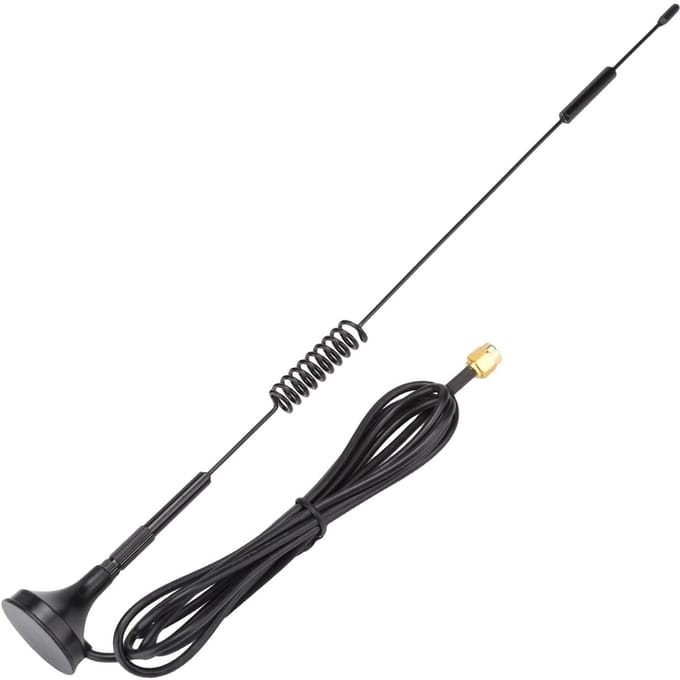 Dailygoods - High Gain Antenne - 10dBi - Magnetische Suction Cup Antenne - 433MHz - Geschikt voor Draadloze Modules - 31cm