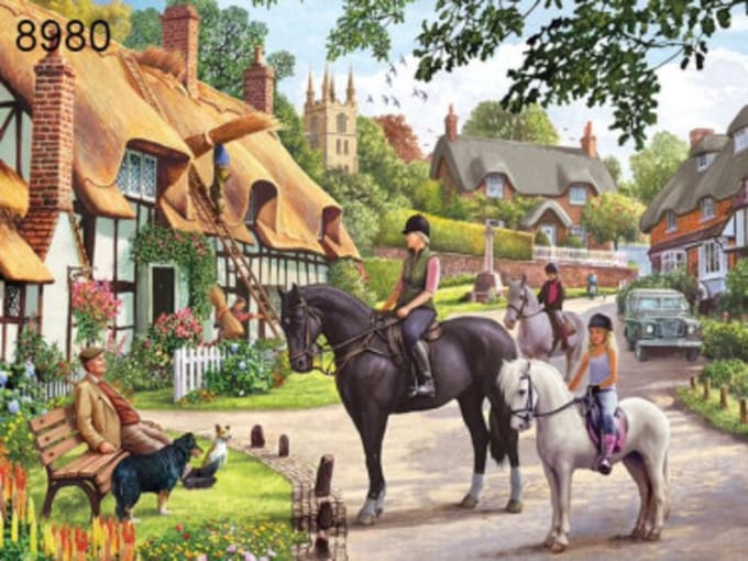 Otter House Puzzel 1000 stukjes "Country life"