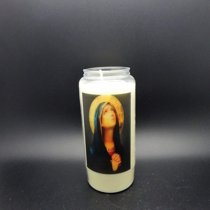 Noveenkaars Heilige Vrouw 023 - 6 dagen brander (5 stuks)