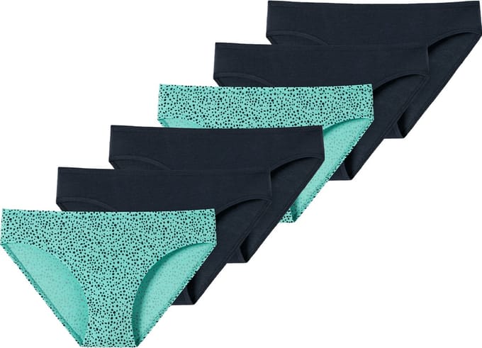 Schiesser Meisjes slip 6 pack Teens Girls 95/5 Cotton