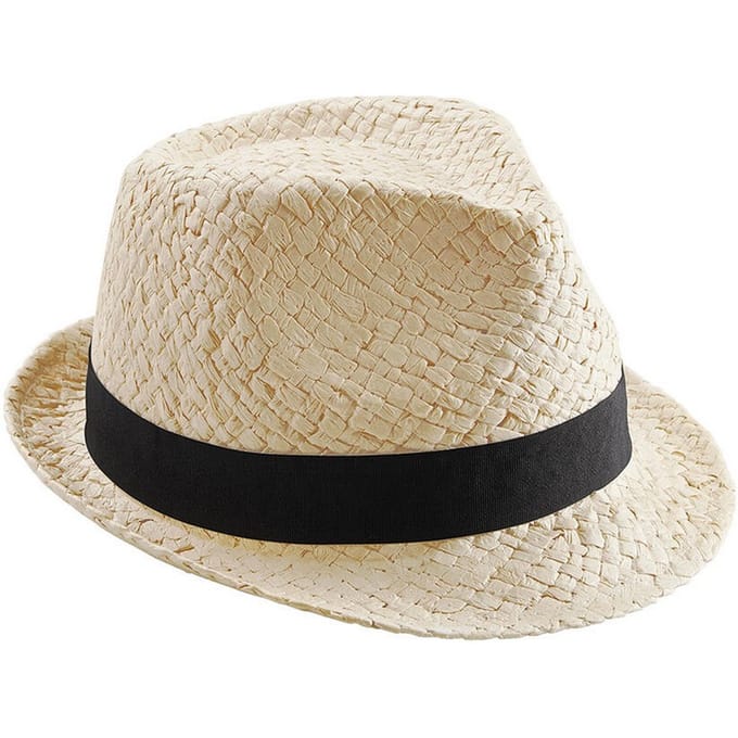 Beechfield Unisex Festival Trilby Volwassenen (Natuurlijk)