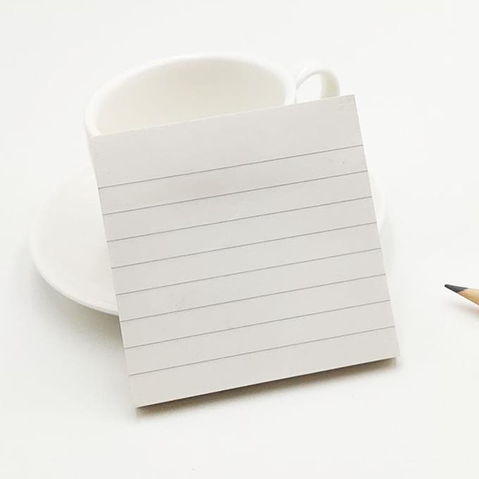 1 Set Livres (80 Pages/Livre) Bloc-notes adhésifs simples Fournitures de bureau one-size white