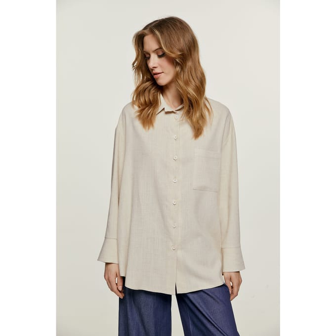 Shirt met zandzakdetail