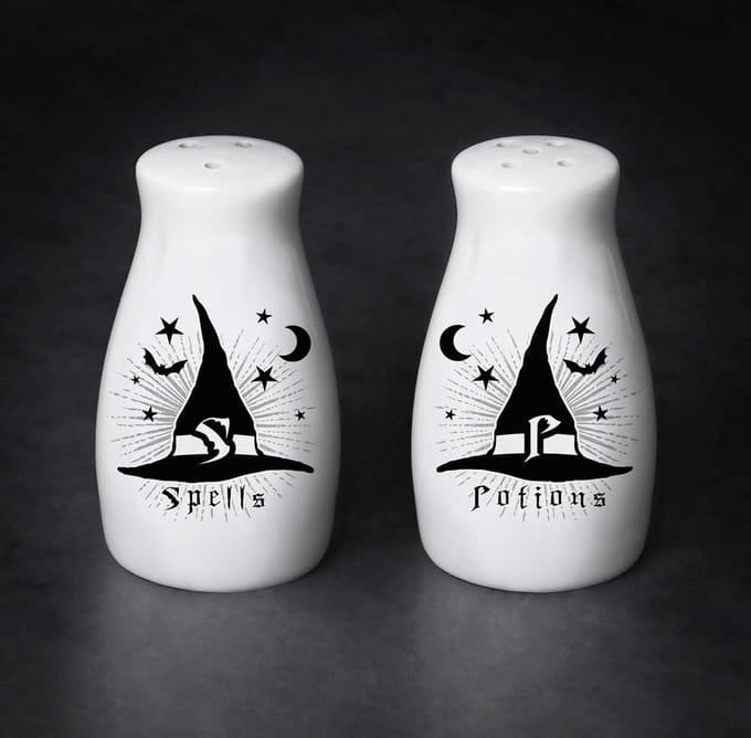 Alchemy - S-Spells / P-Potions Peper- en Zoutstel - Wit