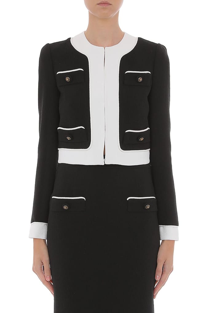 Moschino Jacket Black Black Größe: 42 | Cropped-Jacken Outlet | Damen | Schwarz