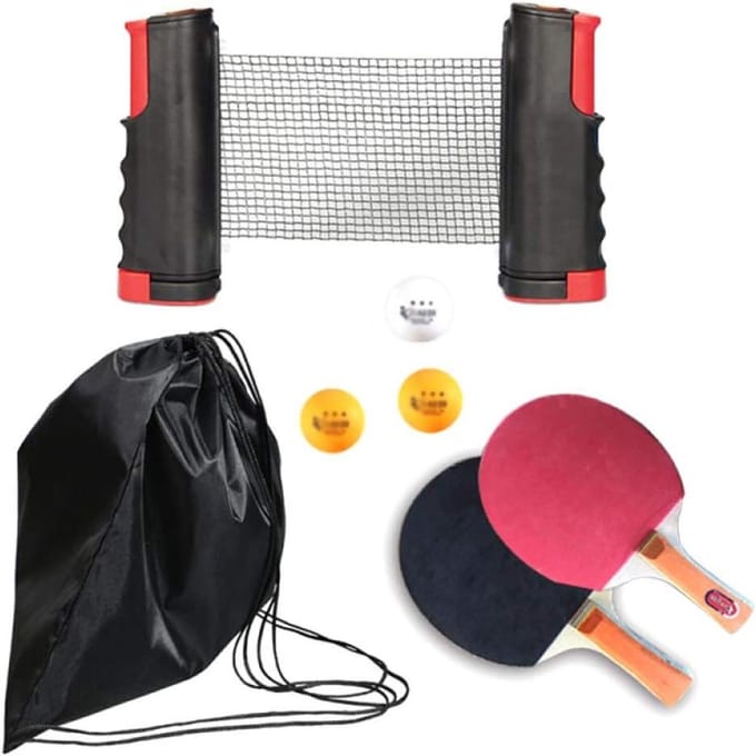 Tafeltennis Set - Ping Pong Net - Overal Spelen - Intrekbaar Net - 25x14.5 - C
