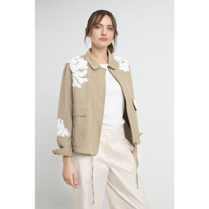 Josephine & Co Jeannette Jacket Light Olive Größe: 38 | Militärjacken Outlet | Damen | Grün