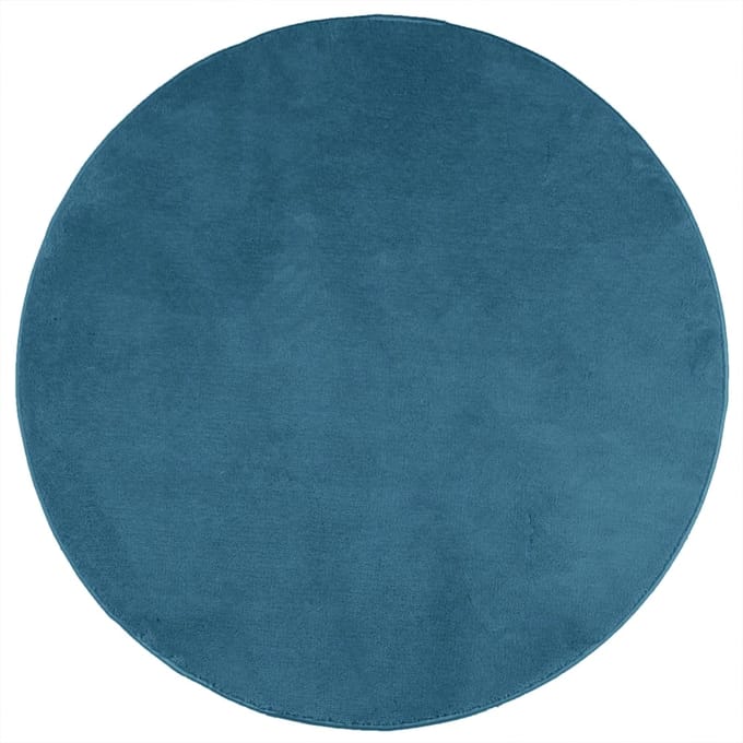 vidaXL - Vloerkleed - OVIEDO - laagpolig - Ø - 200 - cm - turquoise