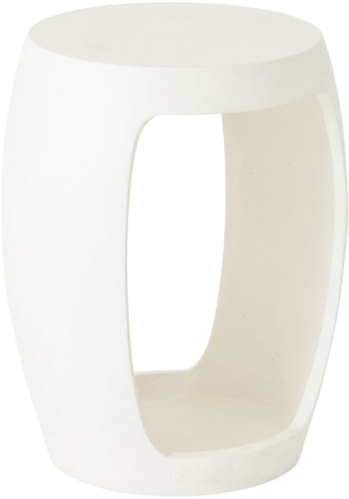 MUST Living Coffee table Camber small,50x40x35 cm, fiber cement white